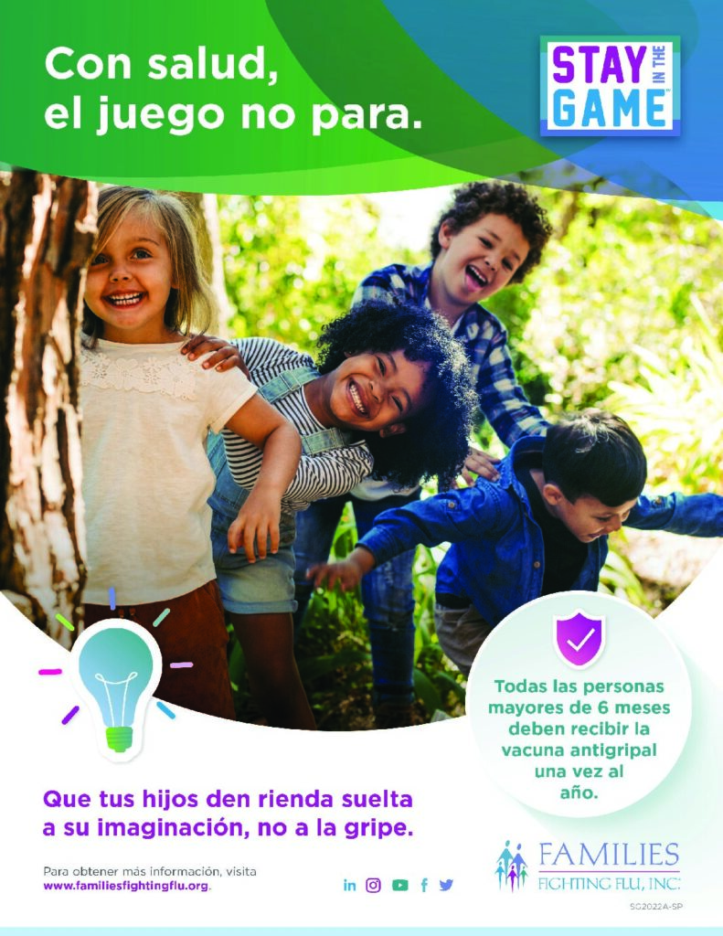 Stay in the Game Imagination Flyer in Spanish