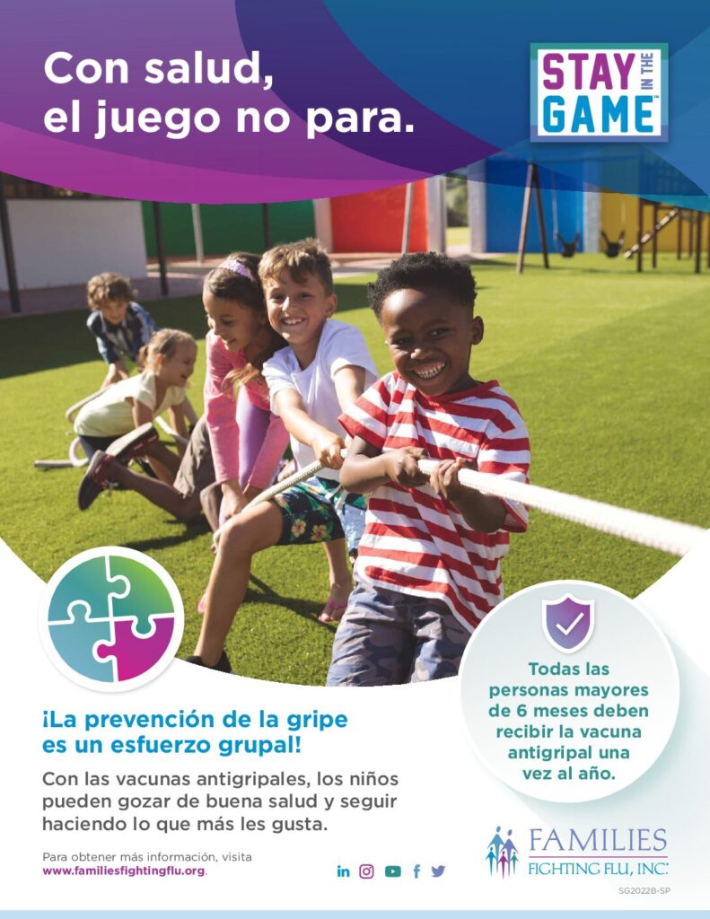 Stay in the Game Team Effort Flyer in Spanish