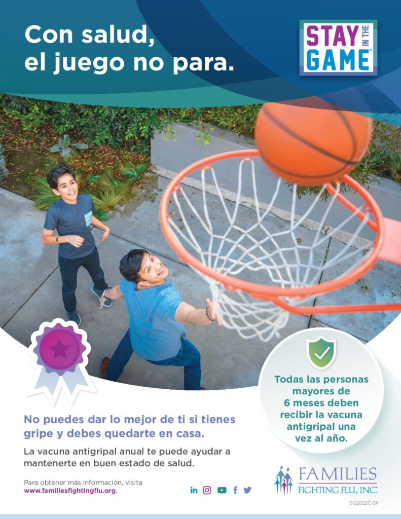 Stay in the Game Top of Game Flyer in Spanish